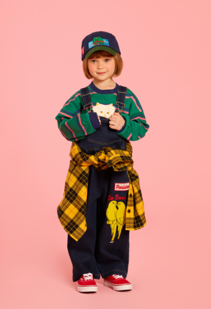 BEBE DE PINO Parrot color block camp cap