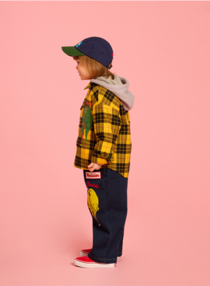 BEBE DE PINO Parrot color block camp cap