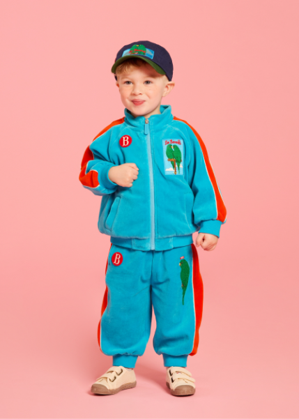 BEBE DE PINO Parrot color block camp cap