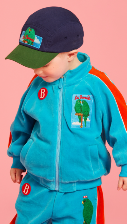 BEBE DE PINO Parrot color block camp cap