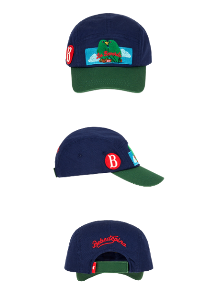 BEBE DE PINO Parrot color block camp cap