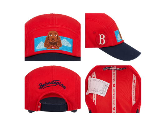 BEBE DE PINO Coker spaniel color block camp cap