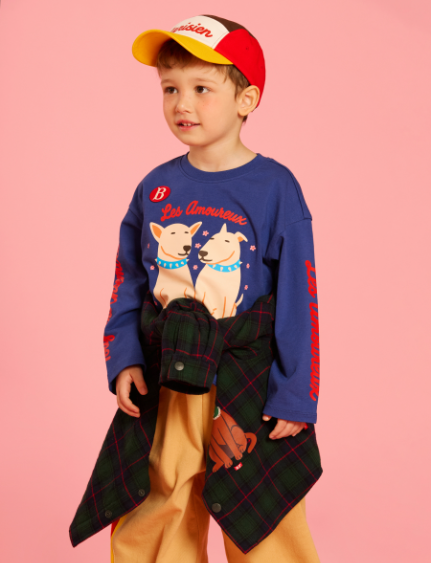 BEBE DE PINO Parisien color block camp cap