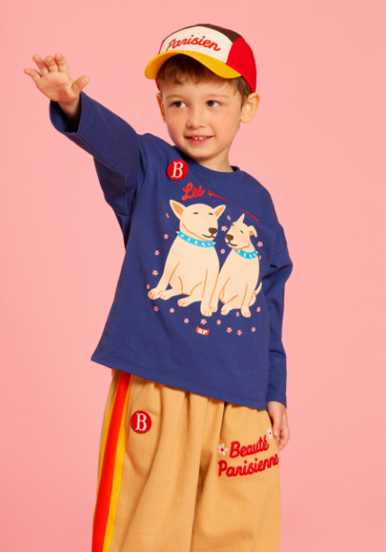 BEBE DE PINO Parisien color block camp cap
