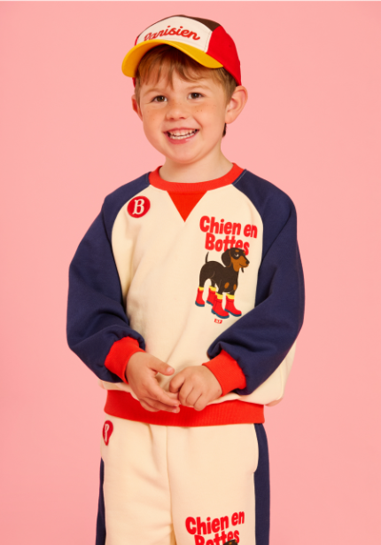 BEBE DE PINO Parisien color block camp cap