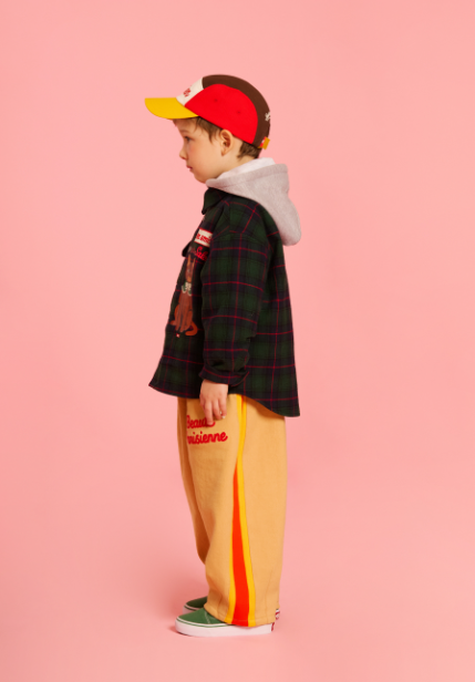 BEBE DE PINO Parisien color block camp cap