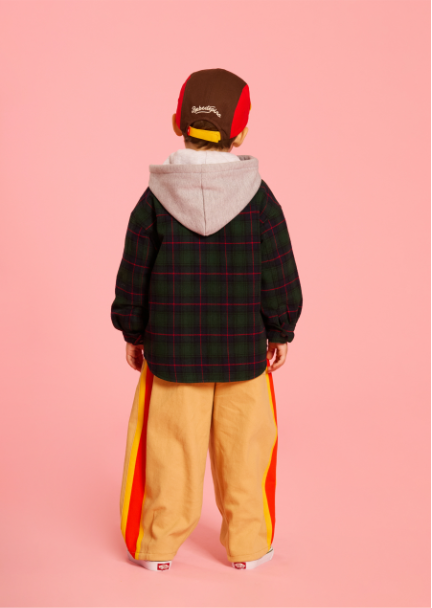 BEBE DE PINO Parisien color block camp cap