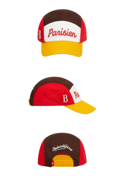 BEBE DE PINO Parisien color block camp cap