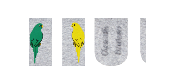BEBE DE PINO Parrot knee socks