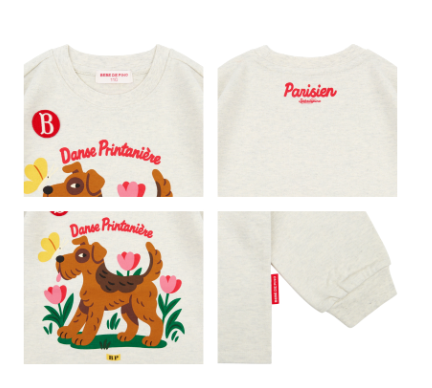 BEBE DE PINO Schnauzer long sleeve tee