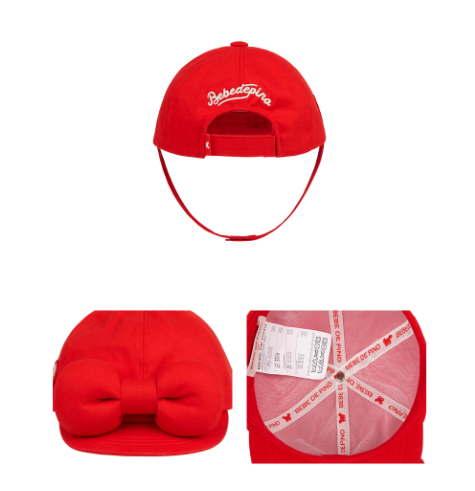 BEBE DE PINO Bebedepino big ribbon ball cap