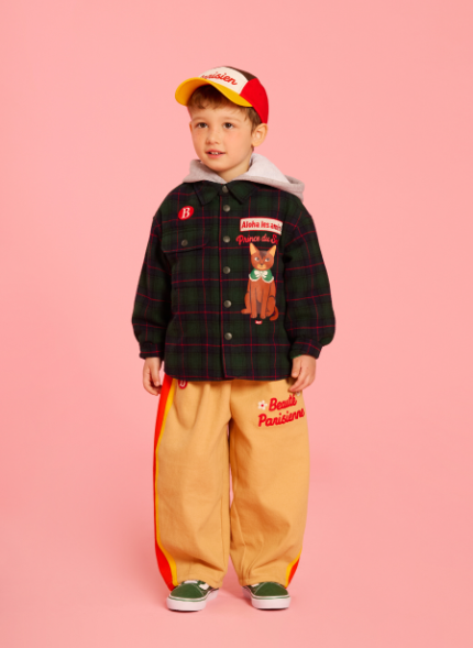 BEBE DE PINO Parisien color block tapered fit pants
