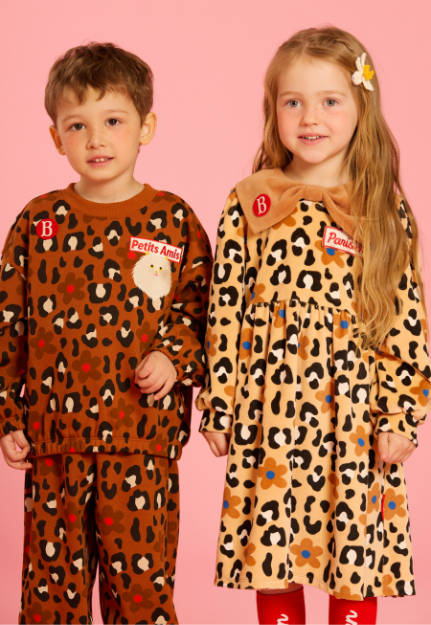 BEBE DE PINO All over leopard collar dress