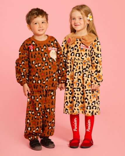 BEBE DE PINO All over leopard persian cat sweatpants