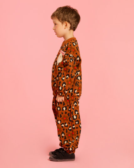 BEBE DE PINO All over leopard persian cat sweatshirt