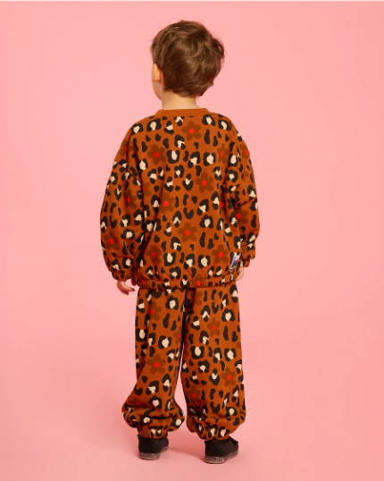 BEBE DE PINO All over leopard persian cat sweatpants