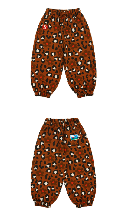 BEBE DE PINO All over leopard persian cat sweatpants