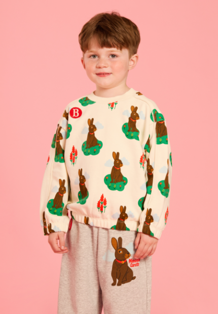 BEBE DE PINO All over rabbit sweatshirt