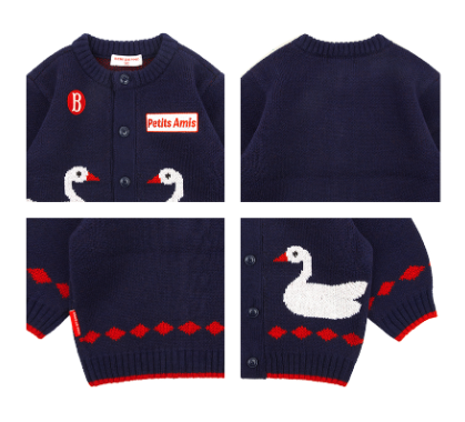 BEBE DE PINO Duck sweater cardigan