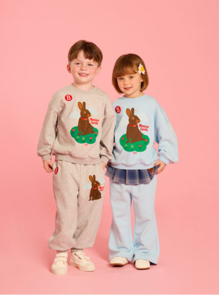 BEBE DE PINO Rabbit pleats layered sweatpants