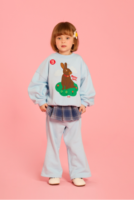 BEBE DE PINO Rabbit pleats layered sweatpants