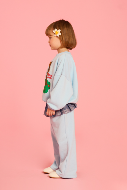 BEBE DE PINO Rabbit pleats layered sweatpants