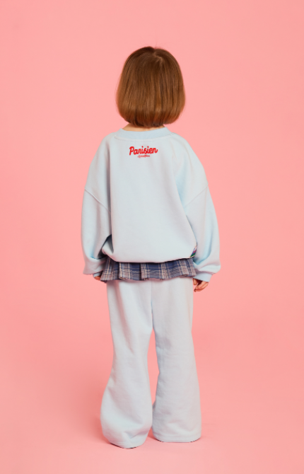 BEBE DE PINO Rabbit pleats layered sweatpants