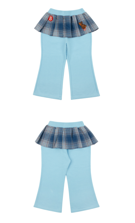 BEBE DE PINO Rabbit pleats layered sweatpants