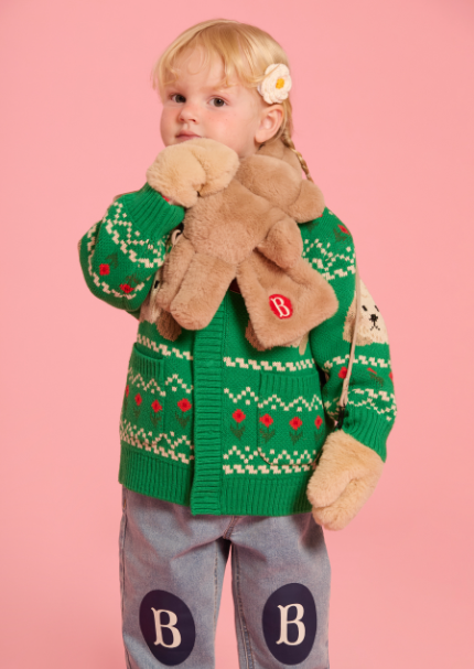 BEBE DE PINO Poodle sweater cowichan cardigan