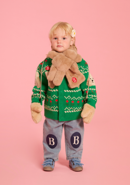 BEBE DE PINO Poodle sweater cowichan cardigan