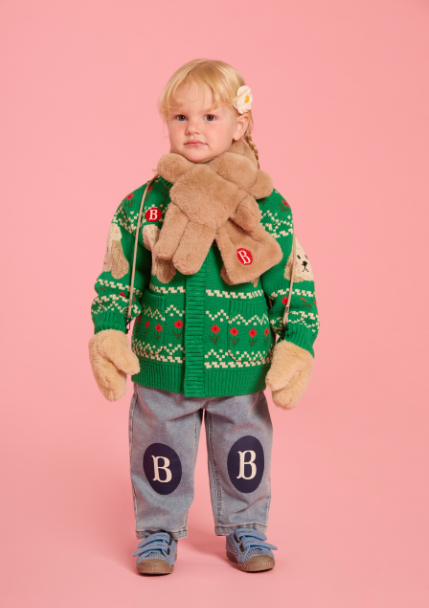 BEBE DE PINO Poodle sweater cowichan cardigan