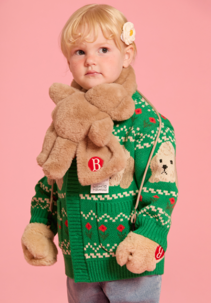 BEBE DE PINO Poodle sweater cowichan cardigan
