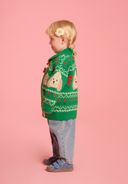 BEBE DE PINO Poodle sweater cowichan cardigan