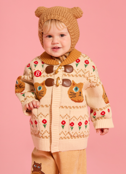 BEBE DE PINO Aloha cat sweater cowichan cardigan
