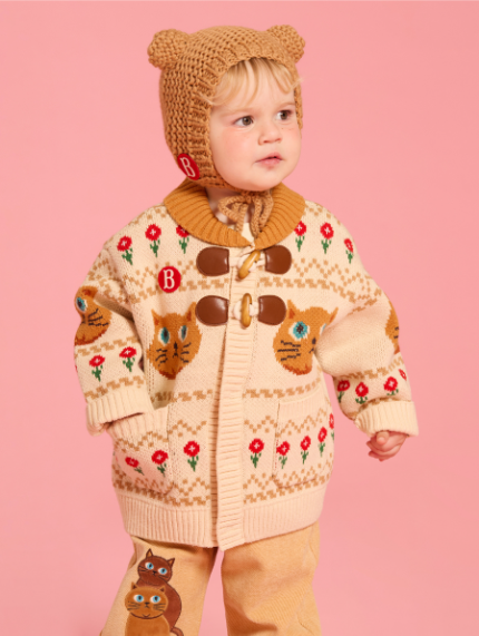 BEBE DE PINO Aloha cat sweater cowichan cardigan