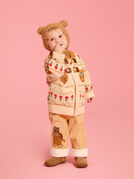BEBE DE PINO Aloha cat sweater cowichan cardigan
