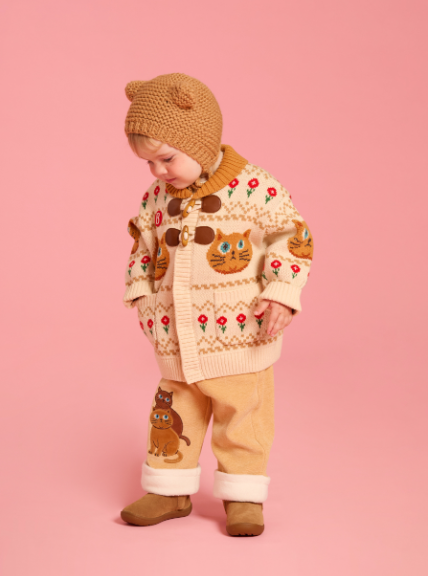 BEBE DE PINO Aloha cat sweater cowichan cardigan