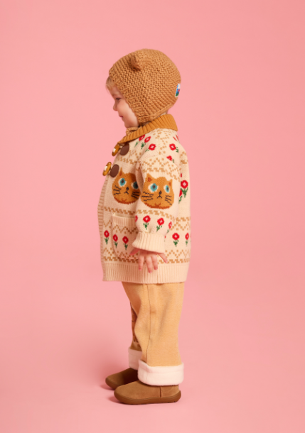 BEBE DE PINO Aloha cat sweater cowichan cardigan