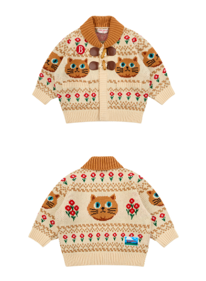 BEBE DE PINO Aloha cat sweater cowichan cardigan