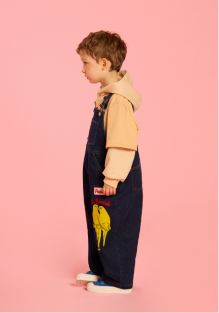 BEBE DE PINO Parrot Denim Overalls