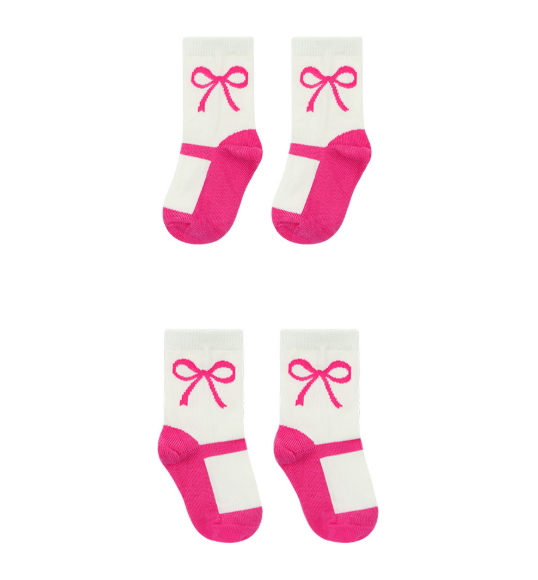 BEBE DE PINO Ribbon baby socks