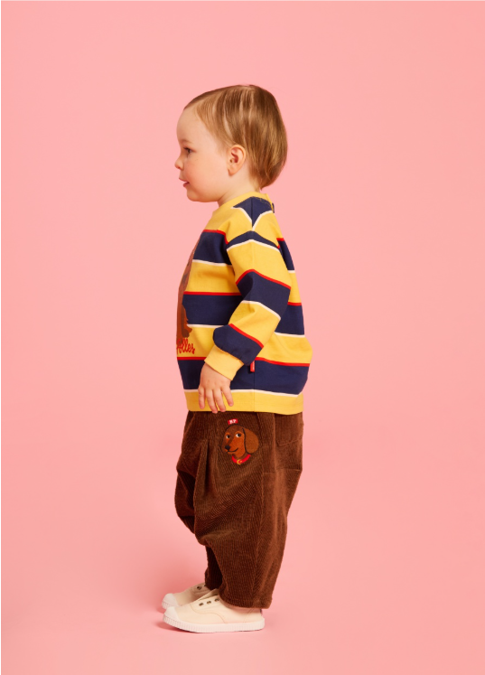 BEBE DE PINO Dachshund baby corduroy pants