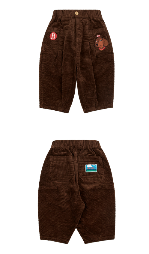 BEBE DE PINO Dachshund baby corduroy pants
