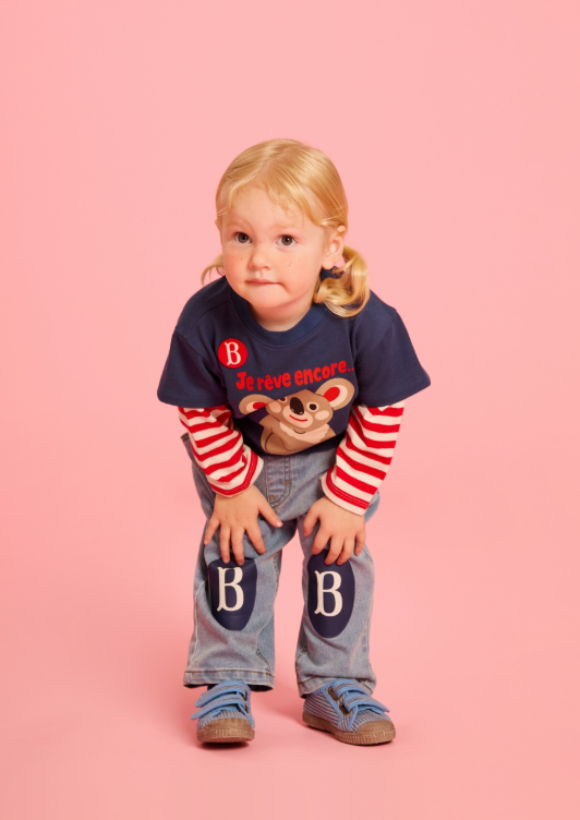 BEBE DE PINO Koala baby layered tee