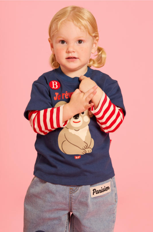 BEBE DE PINO Koala baby layered tee