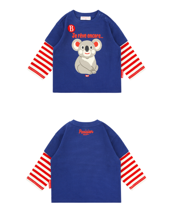 BEBE DE PINO Koala baby layered tee