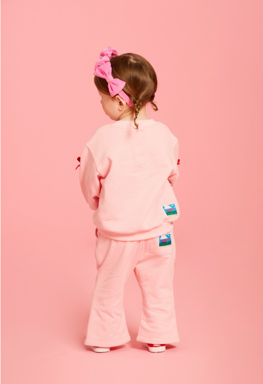 BEBE DE PINO Ribbon baby sweatpants