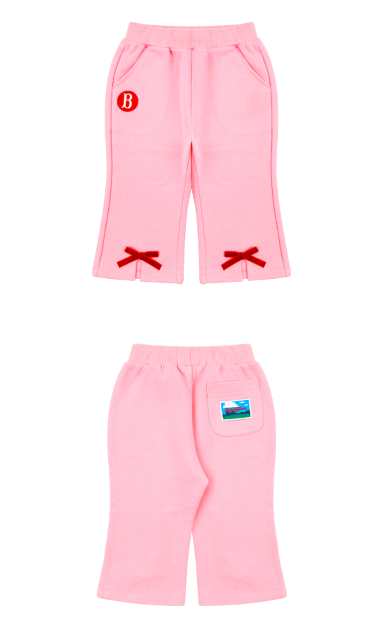 BEBE DE PINO Ribbon baby sweatpants