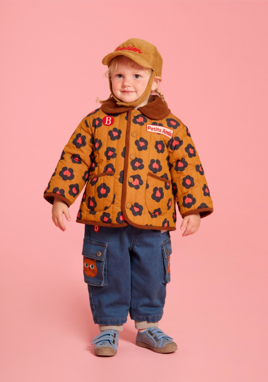BEBE DE PINO Parisien baby corduroy ball cap