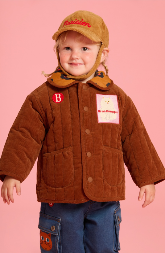 BEBE DE PINO Parisien baby corduroy ball cap